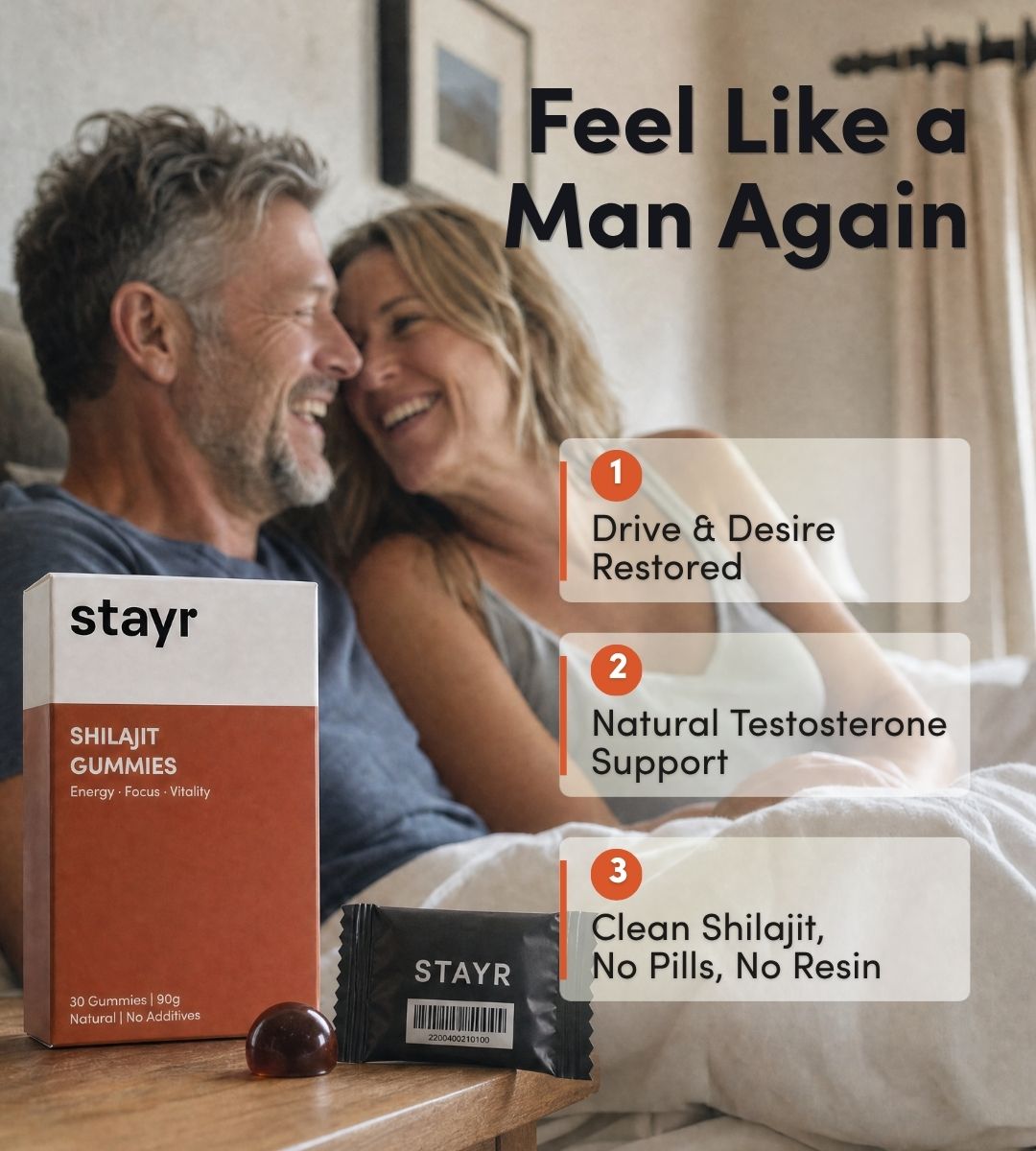 STAYR Gummies - Pure Shilajit for Men's Energy