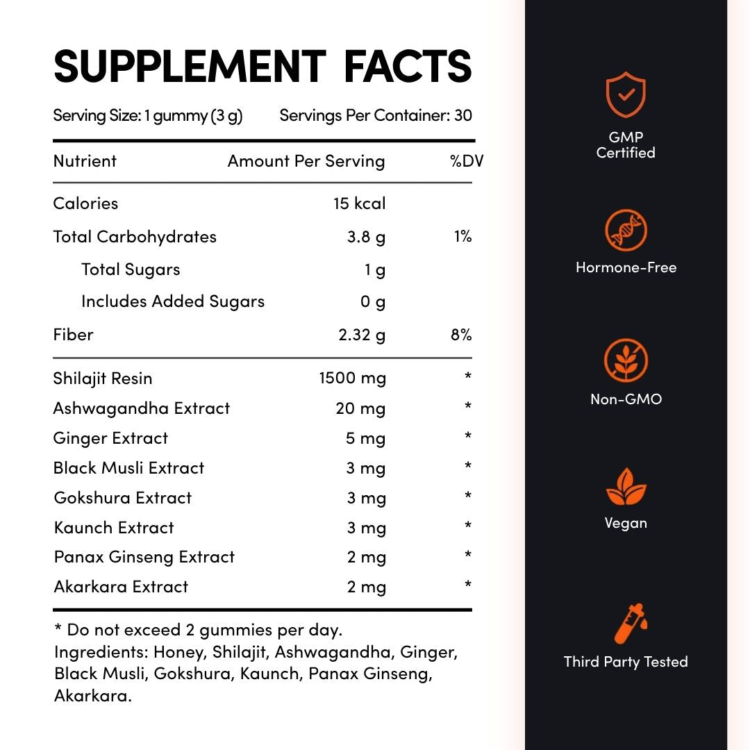 STAYR Daily Shilajit Gummies